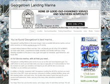 Tablet Screenshot of georgetownlandingmarina.com